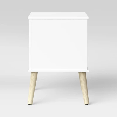 Modern Kids' Nightstand White - Pillowfort™ 3 Modern Kids' Nightstand White - Pillowfort™ - Image 3