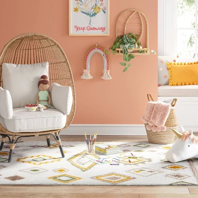 Yuma Area Kids' Rug Gold/Mint - Pillowfort™ 1 Yuma Area Kids' Rug Gold/Mint - Pillowfort™