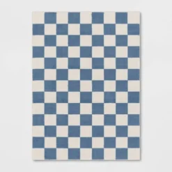 Area Kids' Rug Checker Blue - Pillowfort™ -Pillowfort Kids Outlet Store GUEST 3432509b 38d9 4a39 97a3 53d74a7b8329