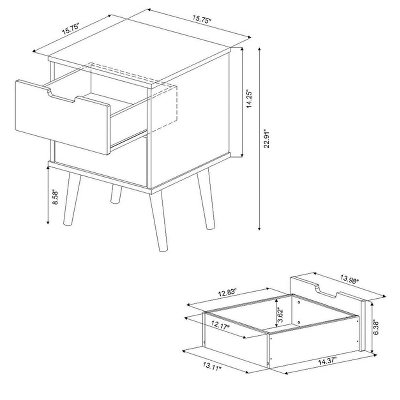 Modern Kids' Nightstand White - Pillowfort™ 6 Modern Kids' Nightstand White - Pillowfort™ - Image 6