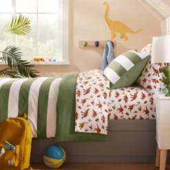 Dinosaur Cotton Kids' Sheet Set Watercolor Brown - Pillowfort™ -Pillowfort Kids Outlet Store GUEST 55087fec a779 486a 9945 ee4bbde2aafc