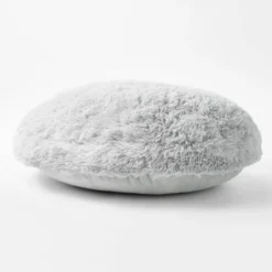 Faux Fur Floor Kids' Pillow Gray - Pillowfort™