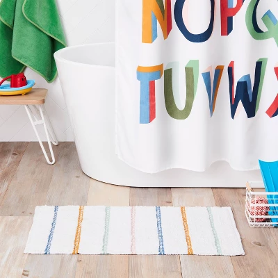 Striped Kids' Bath Rug - Pillowfort™ 1 Striped Kids' Bath Rug - Pillowfort™