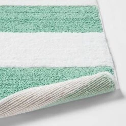 Rugby Striped Kids' Bath Rug Teal - Pillowfort™ -Pillowfort Kids Outlet Store GUEST a9e6f774 c7ac 4f9b be70 54eb06fa0893