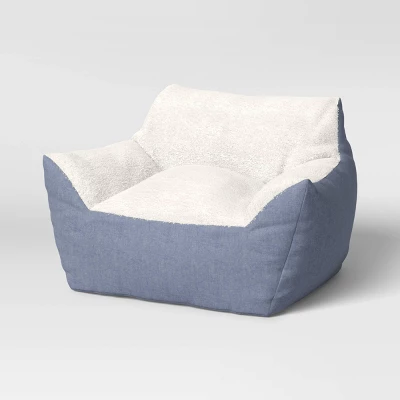 Chambray Kids’ Bean Bag Chair - Pillowfort™ 6 Chambray Kids’ Bean Bag Chair - Pillowfort™ - Image 6