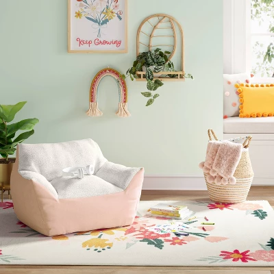 Chambray Kids’ Bean Bag Chair - Pillowfort™ 1 Chambray Kids’ Bean Bag Chair - Pillowfort™