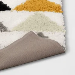 4'x5'6" Triangles Shag Kids' Rug Black/Cream - Pillowfort™ -Pillowfort Kids Outlet Store GUEST e44aac54 67f7 445d ac92 34dbc5ad1767 1