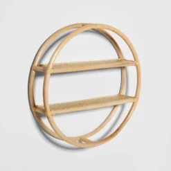 Rattan Kids' Round Shelf Natural - Pillowfort™ -Pillowfort Kids Outlet Store GUEST ec10e035 6d0c 40d9 a11c 1969023f7695