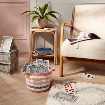 Striped Coiled Rope Kids' Storage Bin - Pillowfort™ 5 Striped Coiled Rope Kids' Storage Bin - Pillowfort™ - Image 5