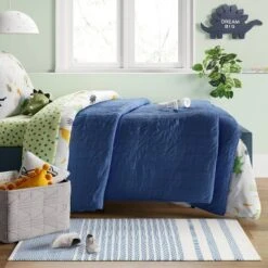 Pillowfort Kids Outlet Store 29 Patterned Accent Kids' Rug Blue/White - Pillowfort™